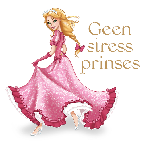 Efteling sticker: geen stress princess!
