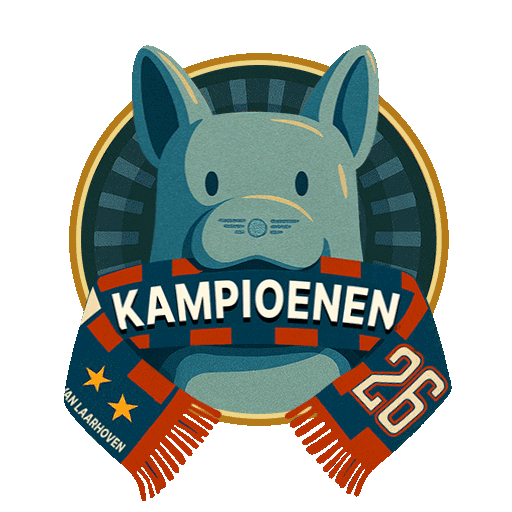 MINI van Laarhoven PSV Fandag sticker: kampioen!