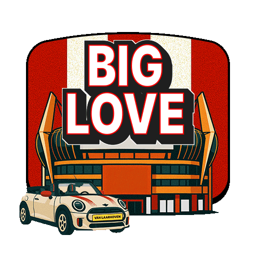 MINI van Laarhoven PSV Fandag sticker: kampioen!